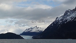 巴塔哥尼亞,山,雪
