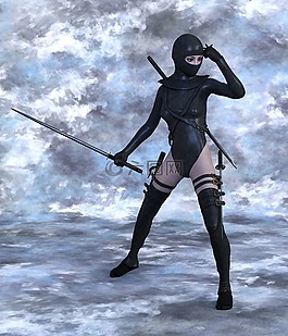 女子,戰(zhàn)士,忍者