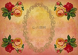 賀卡,文具,玫瑰花