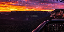 日出,顏色,景觀