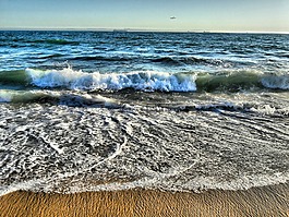 海灘,海洋,沙