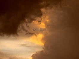 雷暴,夏季,黃昏