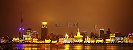 上海,夜景,繁華
