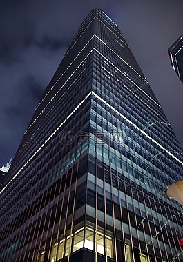 城市,摩天大楼,夜景