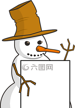 雪人,雪,冬天
