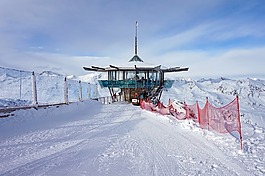 雪,山,冬季