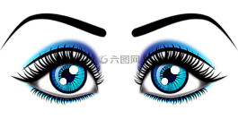 眼睛,藍色,女子