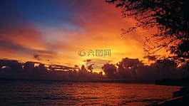 日出,夏威夷,景觀