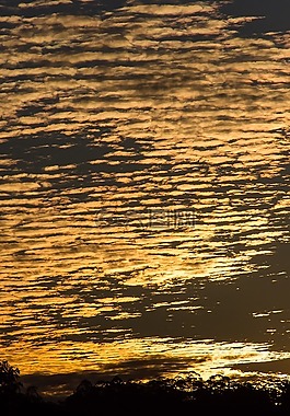 日落,天空,橙色