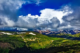 科羅拉多州,山,天空