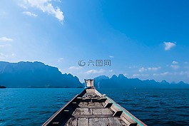 大壩,水,小船