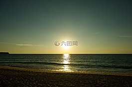 海,海灘,太陽能