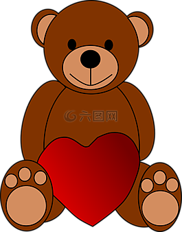熊,心,愛