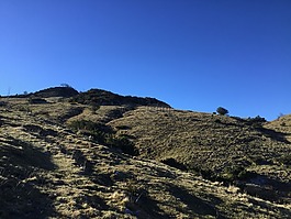 藍色的天空,山,法國