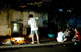 新的一年,彭chung,夜