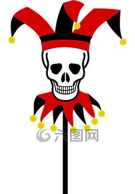 頭骨,棒,鐘聲