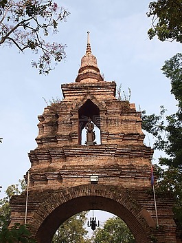 佛寺內doi,payoa,泰國
