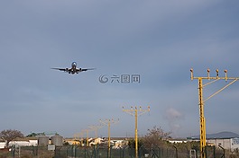 著陸,土地,飛機(jī)