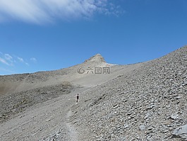 mont 珀,山,徒步旅行