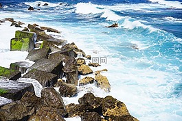 防波堤,波,海