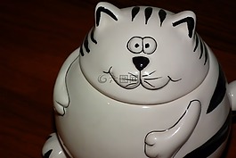 貓,瓷器,公仔