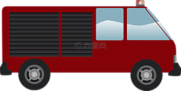 消防車,消防員,貨車