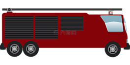 消防車,消防員,貨車