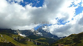阿爾卑斯山,大自然,蒙bianco