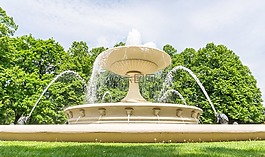 噴泉,花園,公園