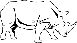 犀牛,非洲,動(dòng)物