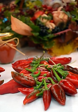 紅辣椒,胡椒,紅色