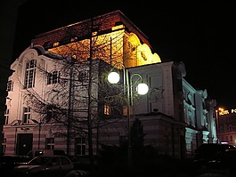 toruń,horzyca 剧场剧院,德克萨斯州在晚上