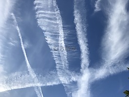 天空,飛機(jī),軌跡