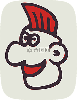 臉,朋克,男子