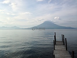 蘭湖,危地馬拉,火山