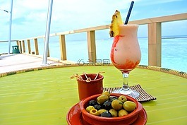鸡尾酒,喝,夏天