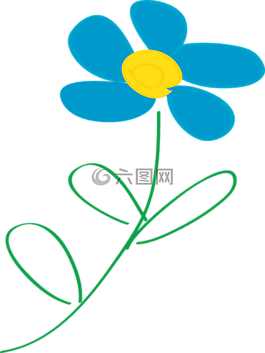 花,雛菊,葉子