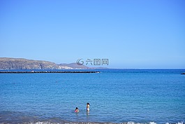 游泳,海,假期