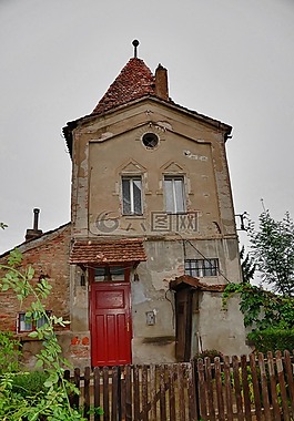 thigishoara,房子,老