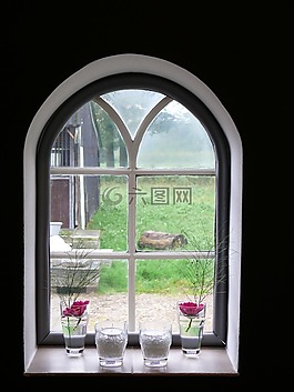 窗口,農(nóng)場(chǎng),看