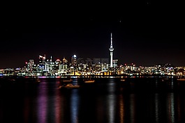 夜,奧克蘭,新西蘭