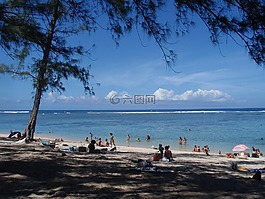 会议,海滩,泻湖
