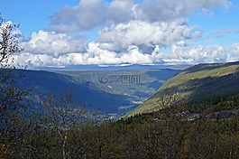 挪威,巡游,山