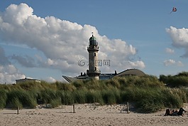 海岸,波羅的海,warnemünde