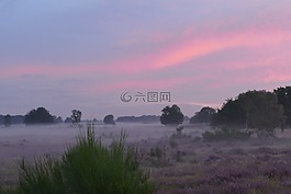性質(zhì),景觀,晨霧