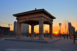 日出,冬天,建設(shè)