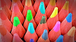 彩色的鉛筆,鋼筆,顏色