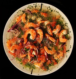 蝦,海鮮,腌魚 ecuatoriano