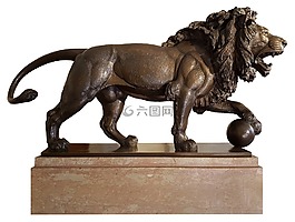 獅子,雕像,青銅