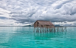 淺海,水棚,藍(lán)綠色